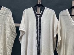 Tunica de hilo con raya negra - tienda online