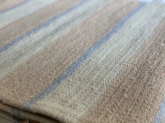 Alfombra Sarga gris, yute y beige