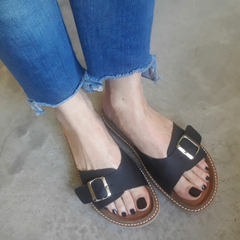 BIRKEN cuero negro 1 hebilla - comprar online