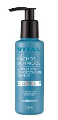 Leave in Creme Modelador Curly Cachos Definidoa 140ml [Vital Hair - Mahogany]