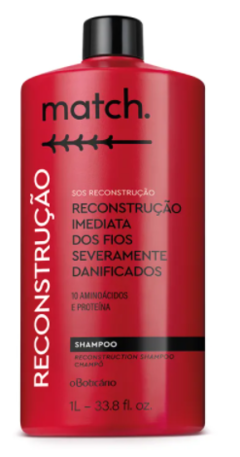 Shampoo SOS Reconstrução 1L [Match - O Boticário]