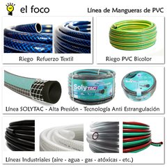 Manguera De Riego Pvc Tricolor Reforzada 3/4 X 50mts