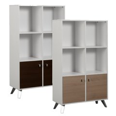Combo Nórdico Escandinavo 2 Bibliotecas + Rack Lcd Vintage - tienda online