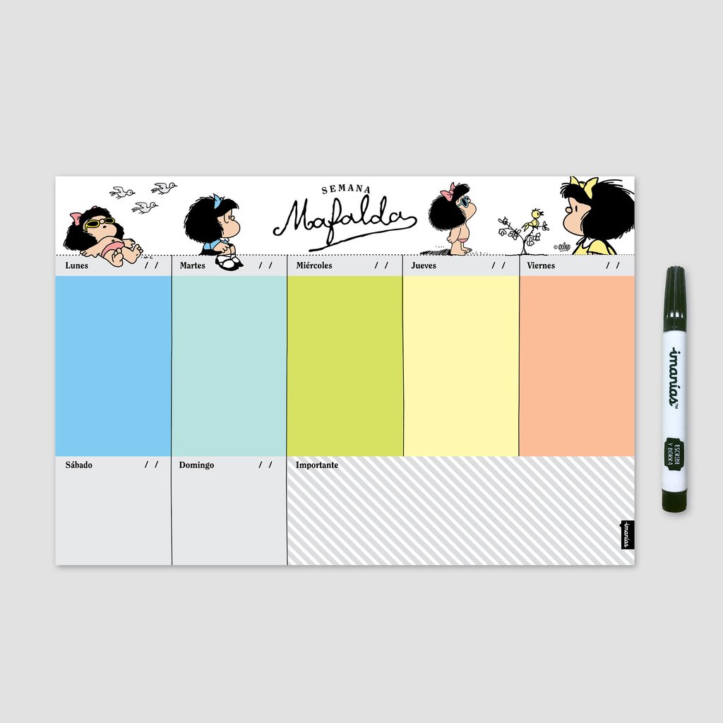 Organizador Semanal Mafalda Color - Comprar en IMANIAS