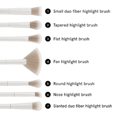 BH COSMETICS - Highlighting Essentials 7 Piece Brush Set brochas - comprar online
