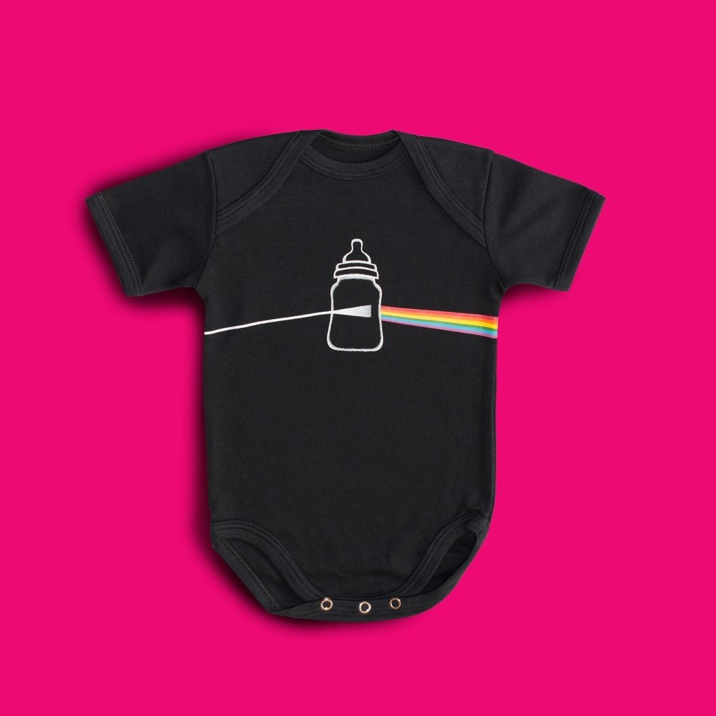 Body Divertido Pink Floyd Rock Dark Side Of Mamadeira Body Divertido Pink Floyd Rock Dark Side Of Mamadeira