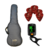 Funda Guitarra Acústica Tela De Avión Acolchada Bandolera + Afinador + Púas