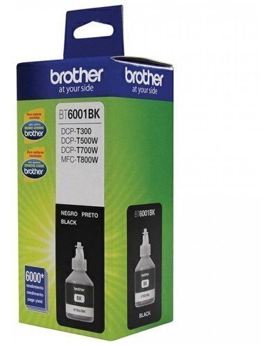 Botella Tinta Brother Bt-6001 6,000 Páginas Negro