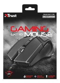 Mouse Trust Gaming Gxt 101 Iluminado 4800 Dpi Gamer Negro en internet