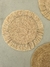 Set x 4 Individuales Lino Borde Tejido - beige - Tallo de Olivo