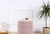 Puff Oslo en terciopelo Palo de rosa - Hugga - comprar online