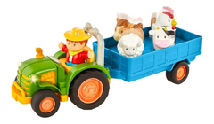 Tractor Infantil Con Remolque Animales Luces Sonidos Battat - comprar online