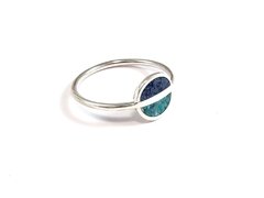 Anillo de Plata 925 - Saturno - Colores Azul y Turquesa - buy online