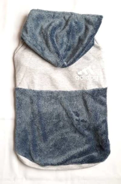 BUZO CON CAPUCHA ALGODÓN Y PIEL SOFT AZUL (TALLE XL y XXL)