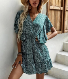 Vestido Branch - RVES508 - Celeste Ropa y Accesorios