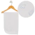 Manta blanco en caja bordada conejo celeste algodón pima - comprar online