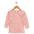 Remera con gotita rosa ramillete engomado