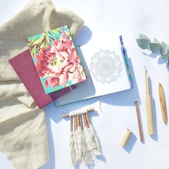 Mandala Coloring Notebook • Bliss Bouquete in Pink en internet
