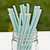 Pitillos de Papel Chevron (Zigzag) Azul Pastel. 12 unidades - comprar online