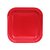 Platos Cuadrados de Cartón Rojos 19cms. 8 unidades - comprar online