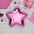 Platos en Forma de Estrella Rosado Metalizado - 6 unidades - comprar online