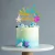 Topper en Papel para Torta - Happy Birthday Sirenita