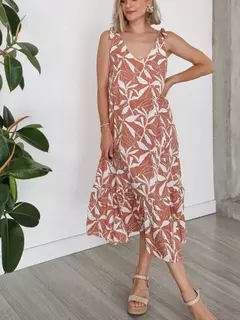 Vestido RIMINI brick - tienda online