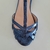 Sandalia Sol cuero azul metalizado - comprar online