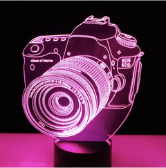 Lámpara Cámara Fotográfica 3D - Atomic Arte y Diseño S.A.S