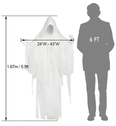 Fantasma blanco colgante de Halloween - Atomic Arte y Diseño S.A.S