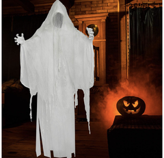Fantasma blanco colgante de Halloween en internet