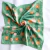 Pañuelo florcitas fondo verde/ Mediano - comprar online