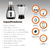 Licuadora Con Molinillo Smart Tek 500w 1.5lts ML 7050 - tienda online