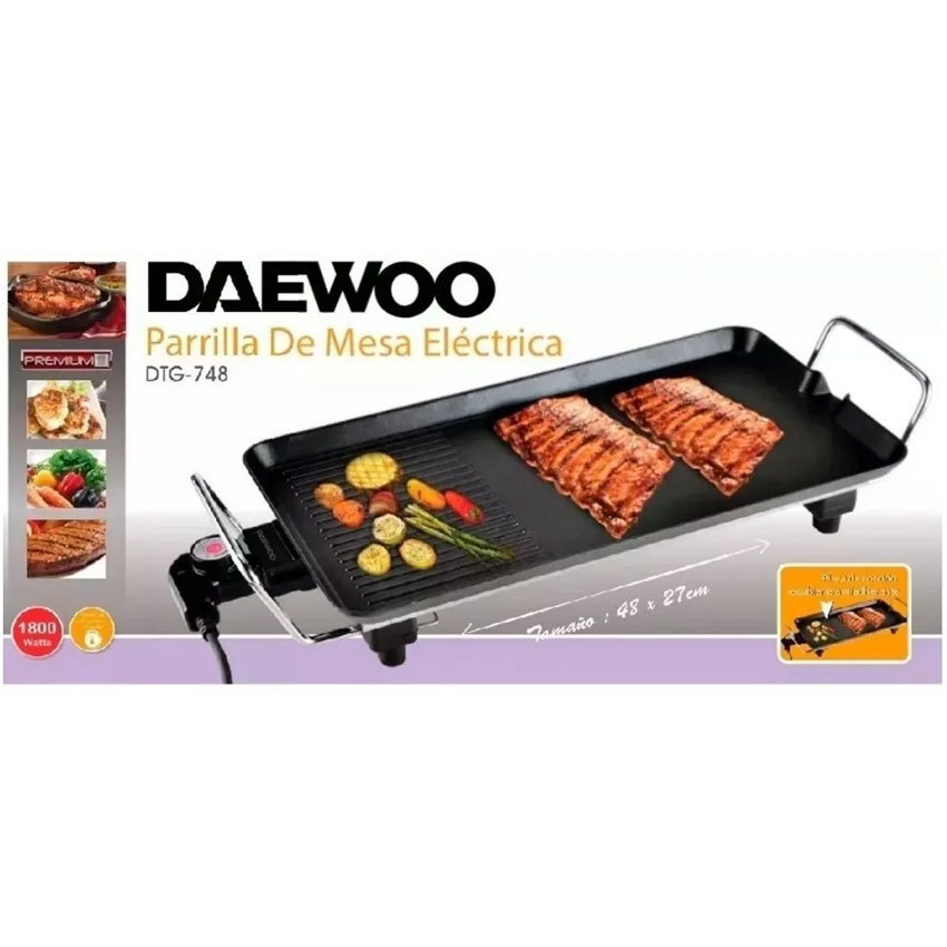 Parrilla Grill Eléctrica De Mesa Daewoo 1800w DTG748