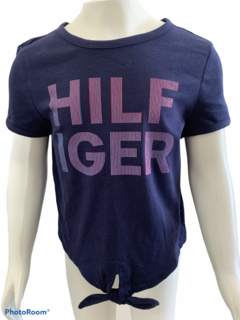 Camiseta Tommy Hilfiger Marinho -  TH1601 - Tamanho 4 - 5 anos - comprar online