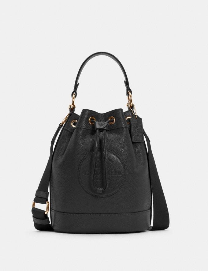 black drawstring bolsa