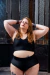 Bombacha tiro alto tipo pinup de LYCRA® color negra. talles grandes plus size