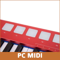 X6 pro MIDIPLUS TECLADO CONTROLADOR MIDI 61 TECLAS SEMIPESADAS PADS Y SONIDOS - PC MIDI Center