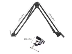 Soporte de Mesa Brazo Flexible Midiplus Negro - comprar online