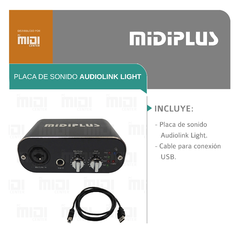 Placa de sonido Midiplus Audiolink Light - comprar online