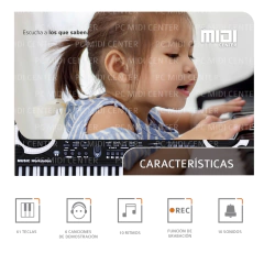 Organo Musical 61 Teclas Meike MQ6106 - PC MIDI Center