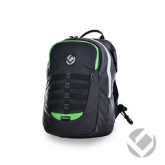 MOCHILA HOCKEY BRABO Elite Black Green - IMPERMEABLE
