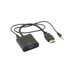Adaptador VGA (H) a HDMI (M) c/Audio