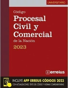 Código Procesal Civil Y Comercial De La Nación 2023 Universitario