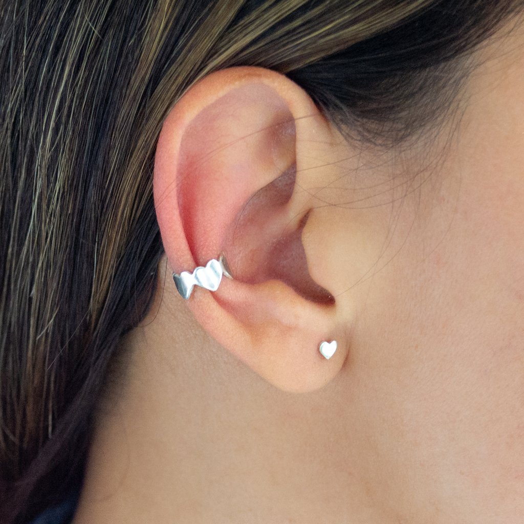 Que es Ear Cuff Corazones Retro Accesorios