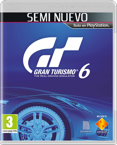 GRAN TURISMO 6 - PS3 SEMI NUEVO
