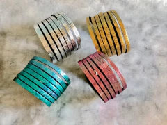 PULSERA CINTAS METALIZADA (PU402c) - comprar online