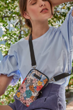 Carterita Porta celular Botánica Vintage Crema - comprar online