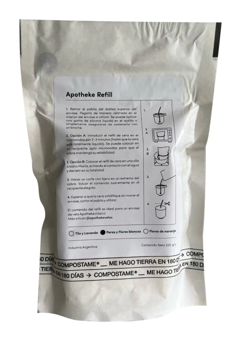 APOTHEKE REFILL PERA Y FLORES BLANCAS