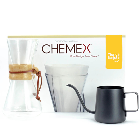 Kit Chemex 3 jarra pequeña y filtros